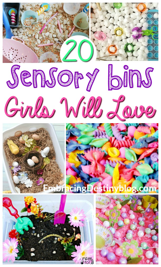 20 Sensory Bins for Girls | Embracing Destiny